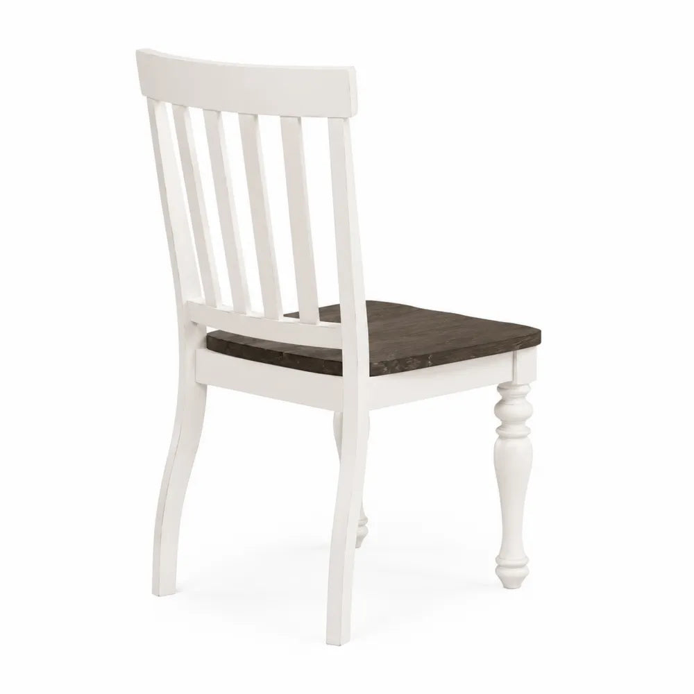 Chaise en Bois de Hêtre et Chêne Blanc et Brun