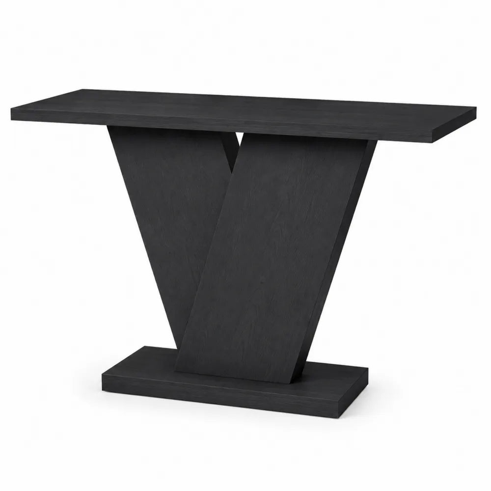 Table console en bois noir