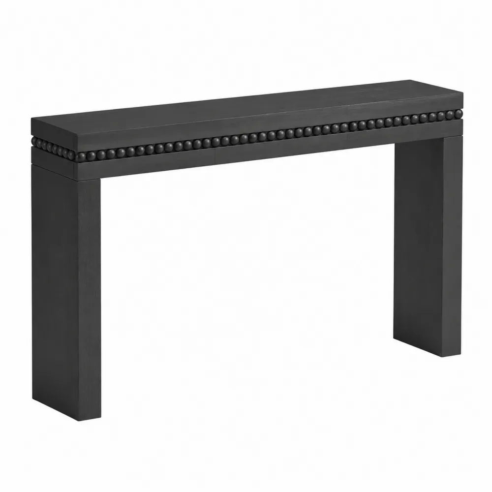 Table console en bois noir 120 cm